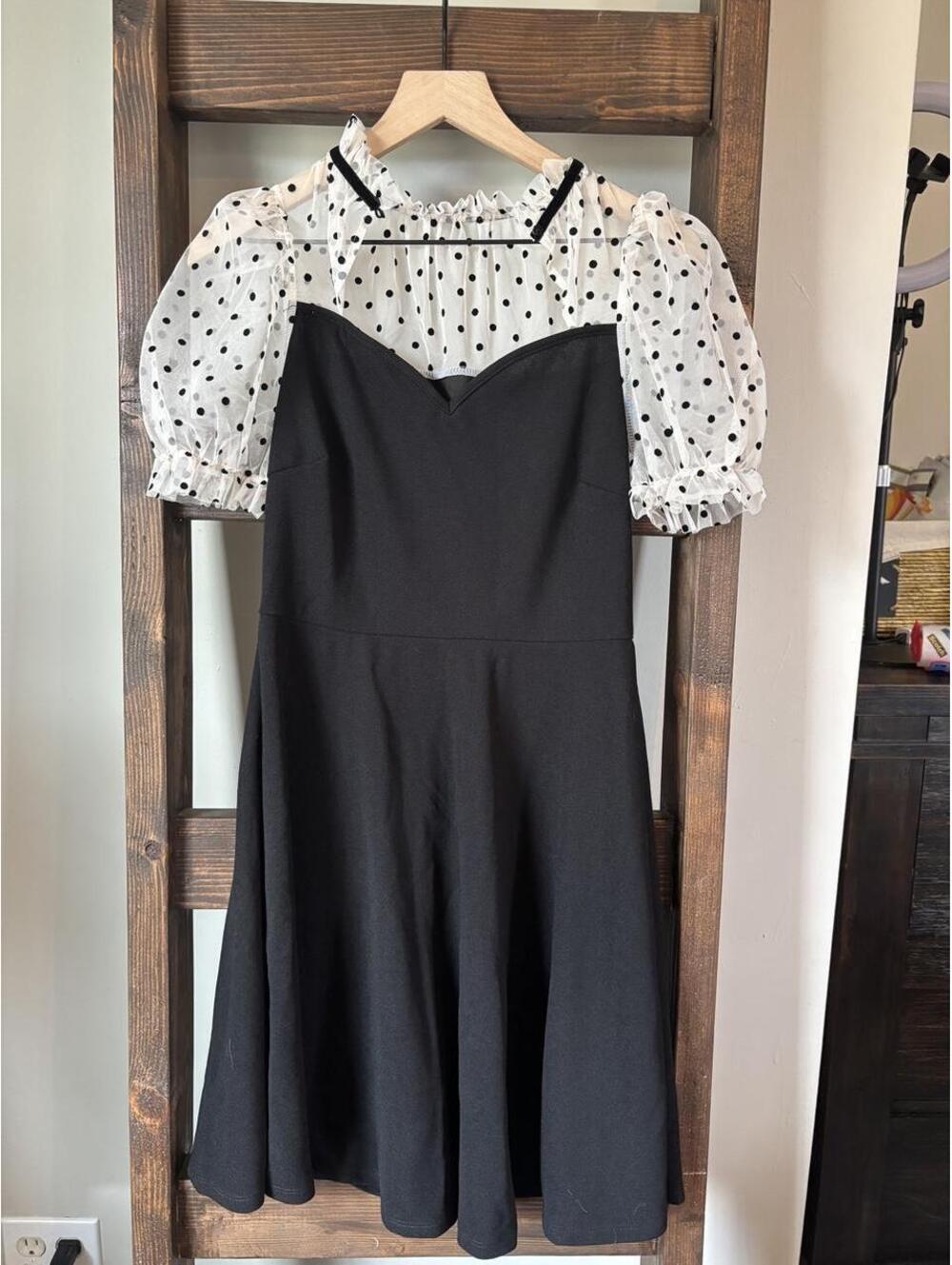 SHEIN Black and White Dress